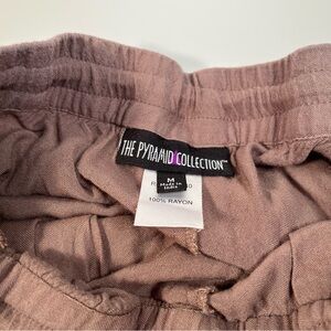 The Pyramid Collection Tan Rayon Pants